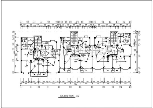 高层住宅电气设计施工图，共22张-图二