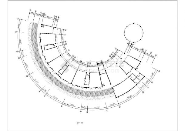 厦门市某大学附属幼儿园4层框架结构教学楼平立面设计CAD图纸-图二