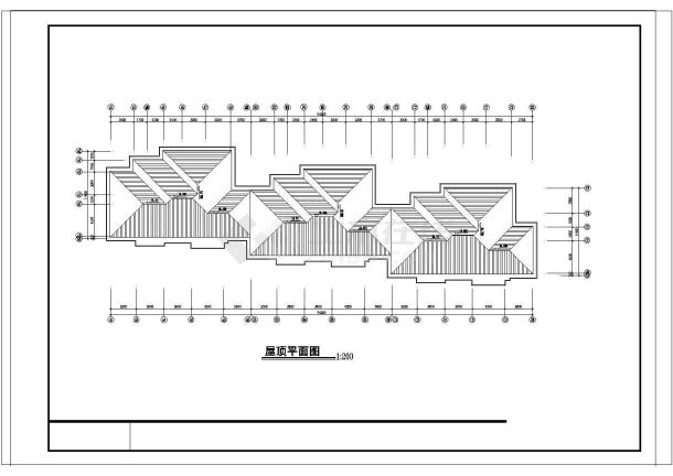 某联排住宅CAD设计大样方案图-图二