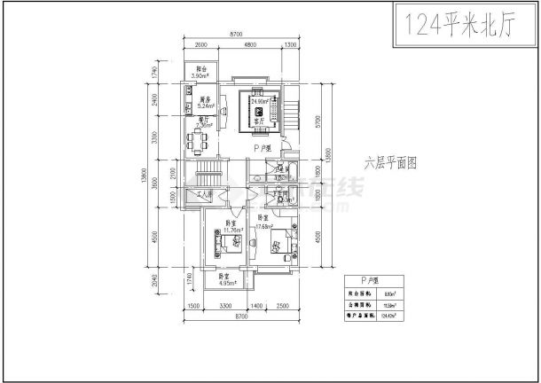 某多层住宅20种CAD建筑设计户型图-图二