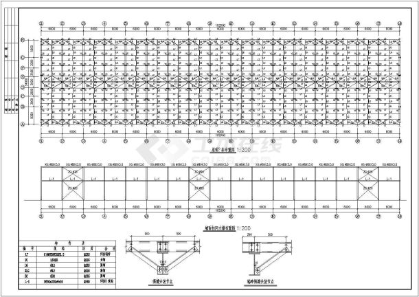 某门式钢架车间结构CAD全套完整设计施工图-图一