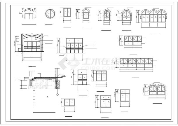 深圳市康乐花园小区2760平米3层框架结构社区幼儿园建筑设计CAD图纸-图一