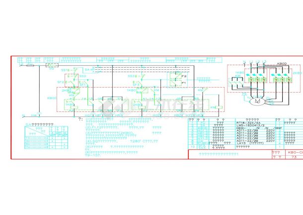 B0-CC-73排风兼排烟双速风机控制电路图1.dwg-图一