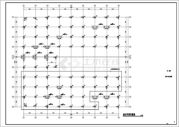 某16米四层服装加工企业厂房结构设计图-图二