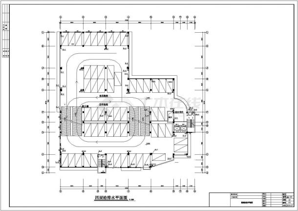 某地七层停车库给排水和消防设计施工图-图一