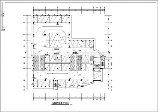 某地七层停车库给排水和消防设计施工图-图二