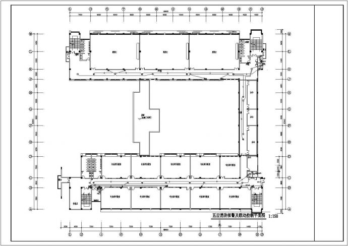 17289平米高等学校五层教学楼完整电气施工图纸_图1