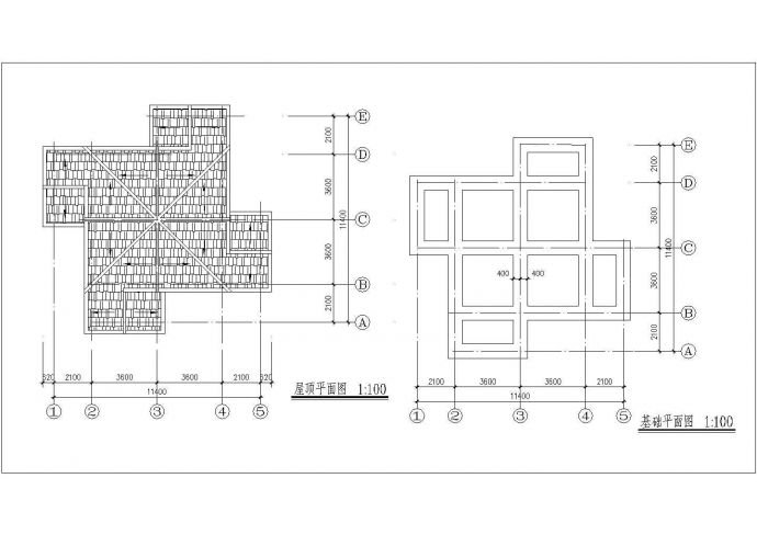 某一层砖混结构休闲别墅设计cad建筑方案图（标注详细）_图1