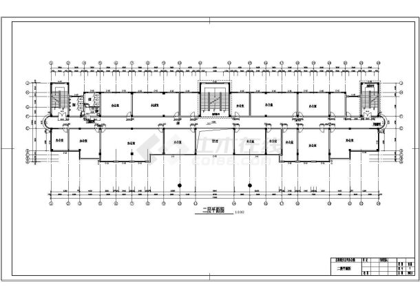 【5层】5332.71平米框架办公楼（计算书、建筑、结构施工图）.dwg-图一