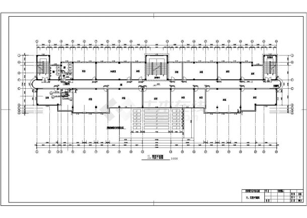 【5层】5332.71平米框架办公楼（计算书、建筑、结构施工图）.dwg-图二