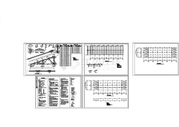 厂房设计_【桁架】12米三角形屋架钢屋架厂房结构施工图纸-图一