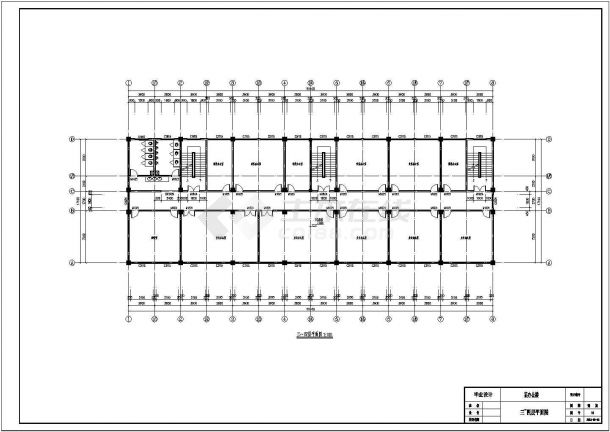 【5层】办公楼全套设计（4390平，含任务书，计算书，建筑图，结构图）.dwg-图一