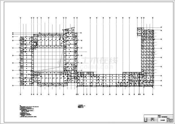 惠东某六层框架学校中学部教学楼和宿舍建筑施工图-图一