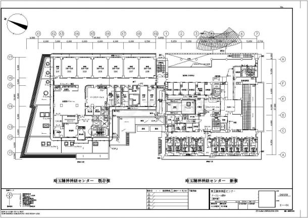 某市中心高层医疗建筑内部方案设计CAD图纸-图二