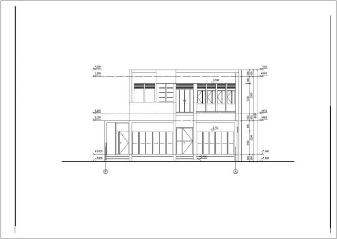 某地区现代装修风格别墅建筑设计方案CAD图纸_图1