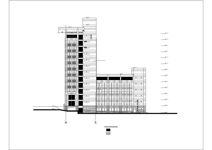 某大学大型综合楼建筑施工CAD图纸_图1
