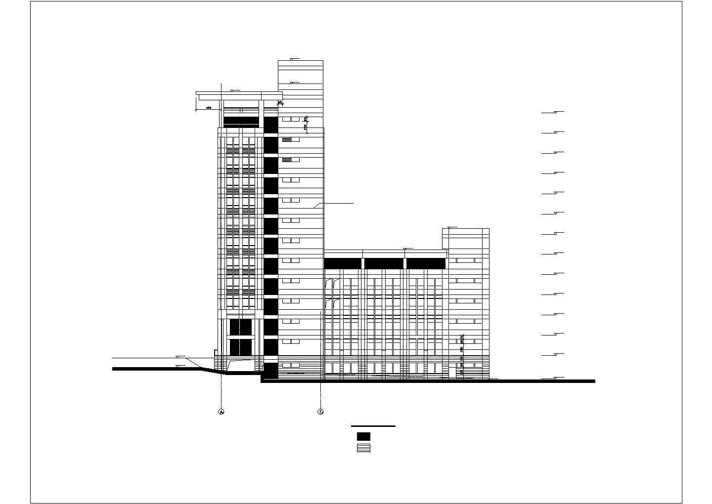 某大学大型综合楼建筑施工CAD图纸