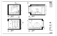 某三室两厅两卫户型私家住宅室内精装修设计cad全套施工图（标注详细）