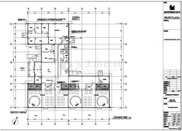 某建筑15楼幼儿园设计施工图-图二