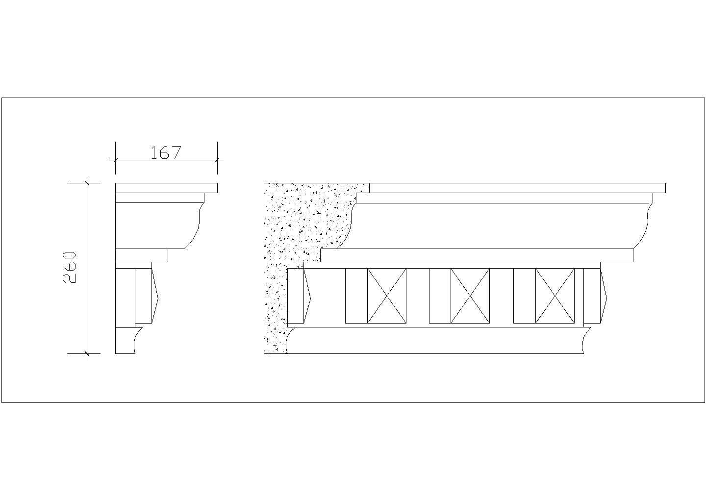 房屋改造工程经典常用檐口线设计CAD图纸（30张）