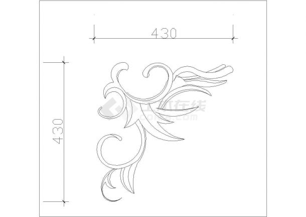 房屋装修工程常用经典装饰块设计CAD图纸（20张）-图一