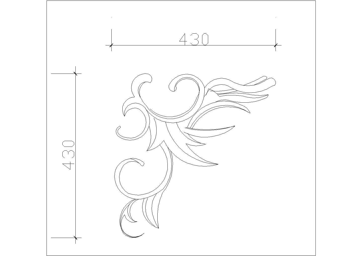 房屋装修工程常用经典装饰块设计CAD图纸（20张）