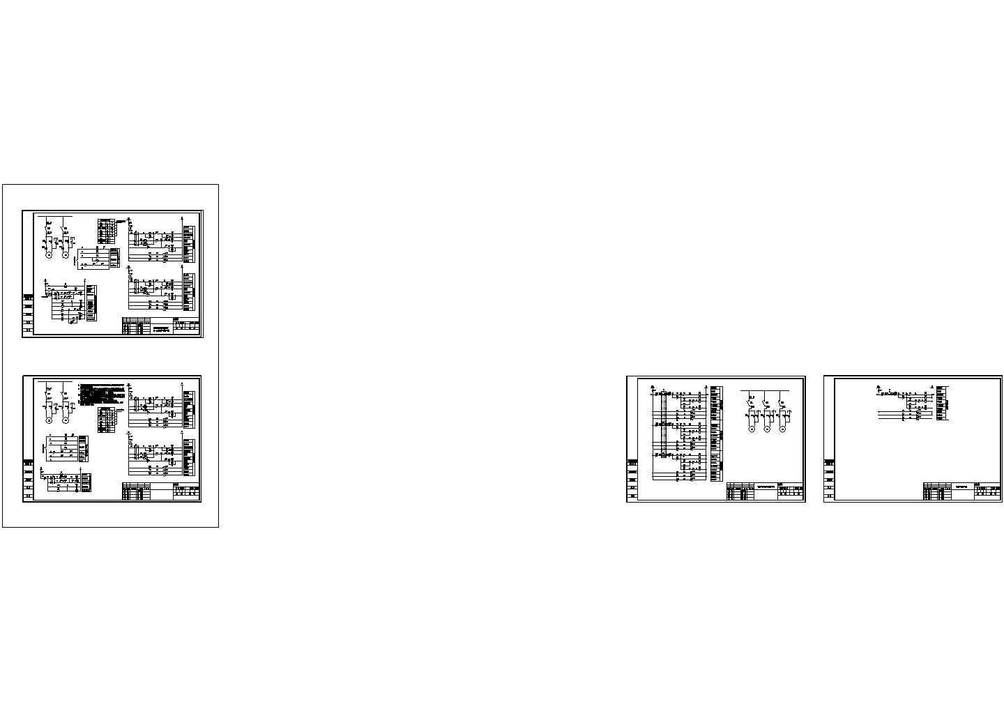 两用一备星三角启动控制原理图(cad)