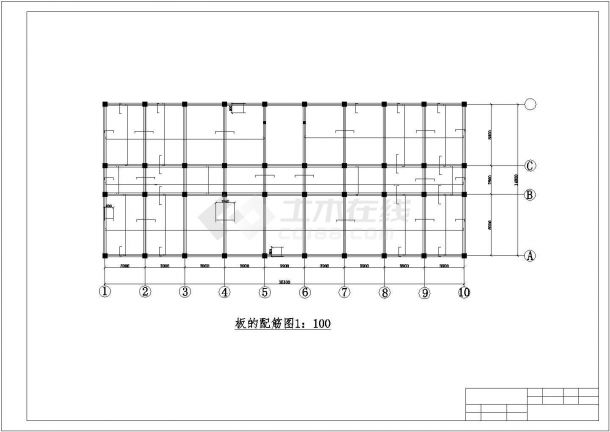 【6层】3116.88平米框架办公楼毕业设计（计算书、建筑、结构施工图）.dwg-图一