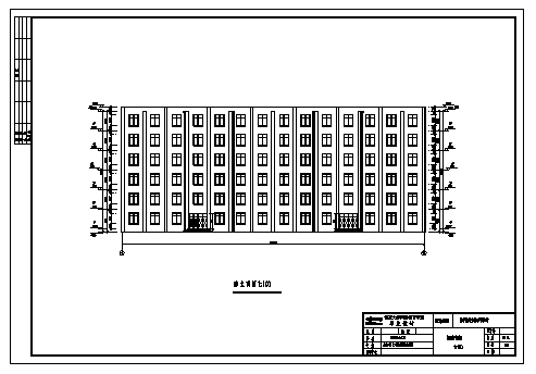 土木工程毕业设计_5100平方米某6层宿舍楼全套建筑施工cad图(含计算书，毕业设计)-图二