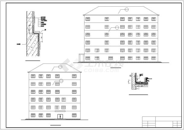 【6层】3413.34平米六层框架综合办公楼毕业设计（结构计算书、工程量计算表、预算书、CAD图纸11张）.dwg-图二