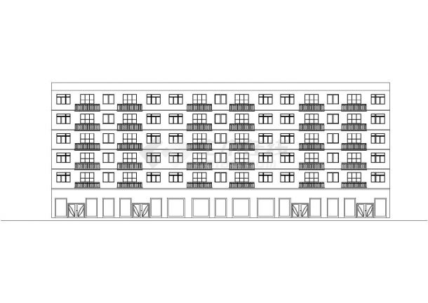 【6层】3463平米六层临街商住楼（计算书、施组、部分建筑、结构图）.dwg-图一