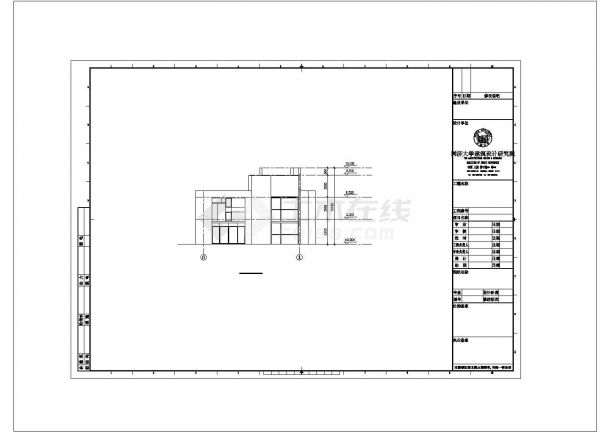某地区精装修豪华别墅建筑设计方案CAD图纸-图二