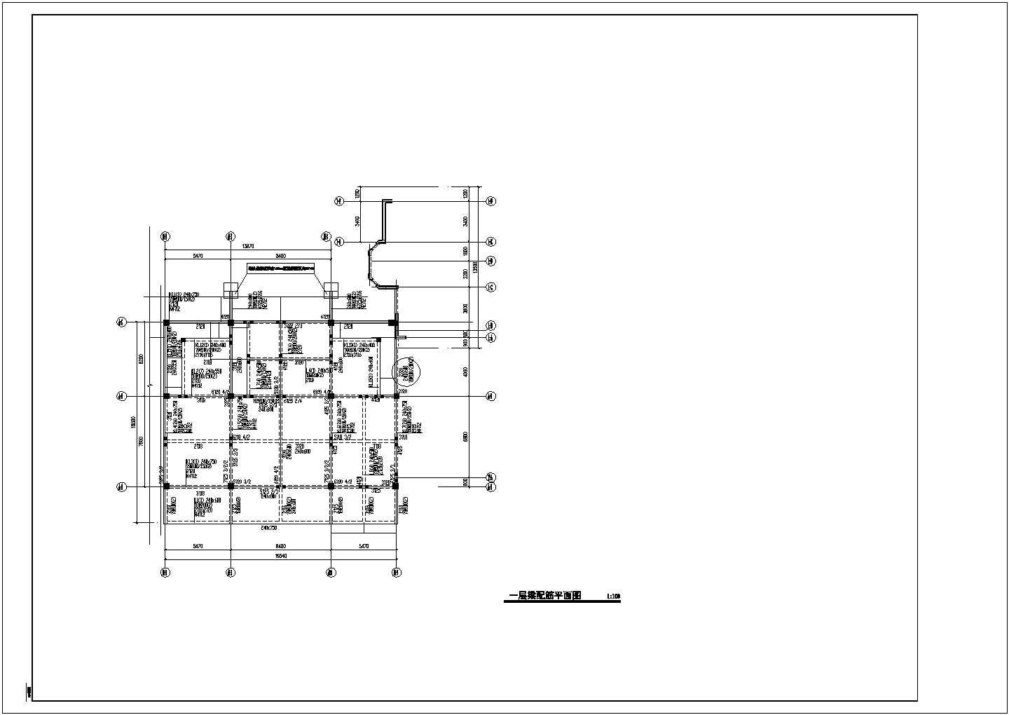 安阳县某十一层农贸安置房拆迁工程结构设计图