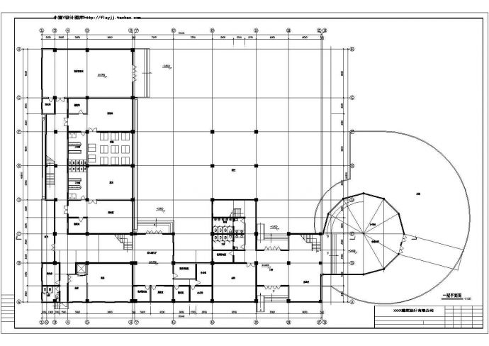 3层住宅小区幼儿园及会所综合建筑方案设计图_图1