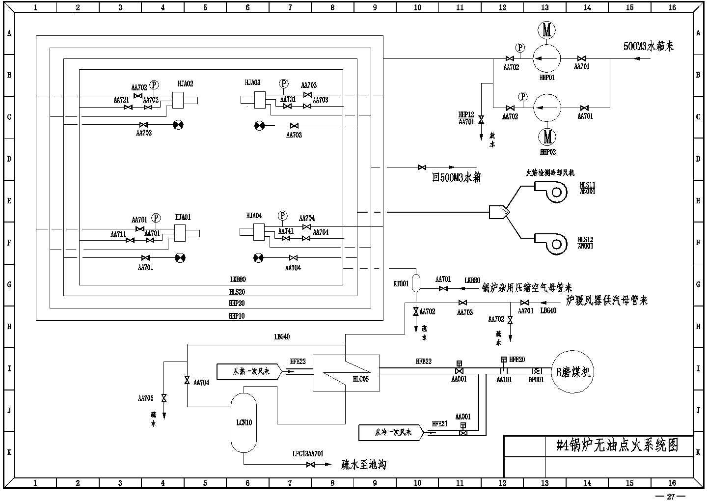 经典锅炉工程设计cad系统图图集（31个CAD文件）
