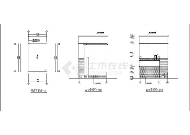 某高校女生宿舍楼整套建筑CAD施工设计图纸-图一