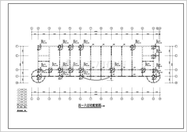 某混凝土教学楼结构CAD大样设计施工图-图一