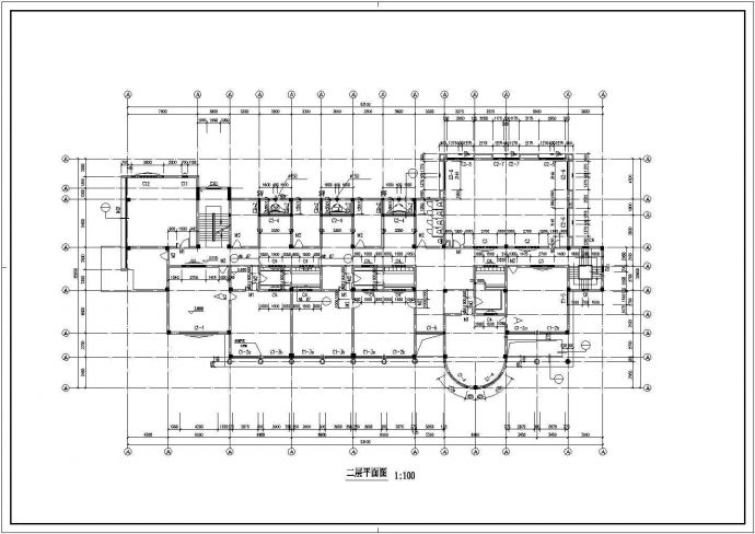 重庆市某街道2530平米3层框架结构社区幼儿园设计CAD图纸（含总图）_图1