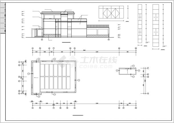 北京市某大学教师家属区3层框混结构附属幼儿园建筑设计CAD图纸-图一