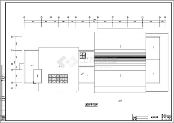 浙江1080平方米长途汽车客运站施工设计图纸(含效果图)-图一