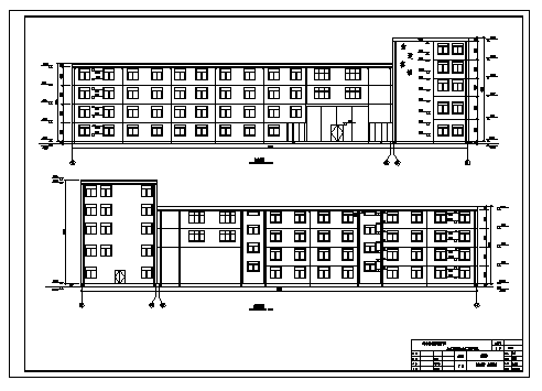 土木工程毕业设计_5100平方米某四层汉庭酒店全套建筑施工cad图(含计算书，毕业设计)-图一