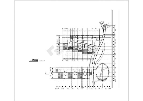 大连市某大学4870平米3层框架结构附属幼儿园平立面设计CAD图纸-图一