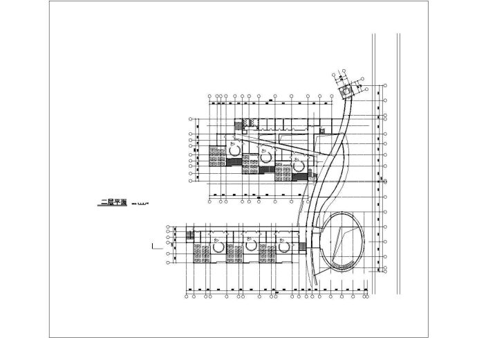 大连市某大学4870平米3层框架结构附属幼儿园平立面设计CAD图纸_图1