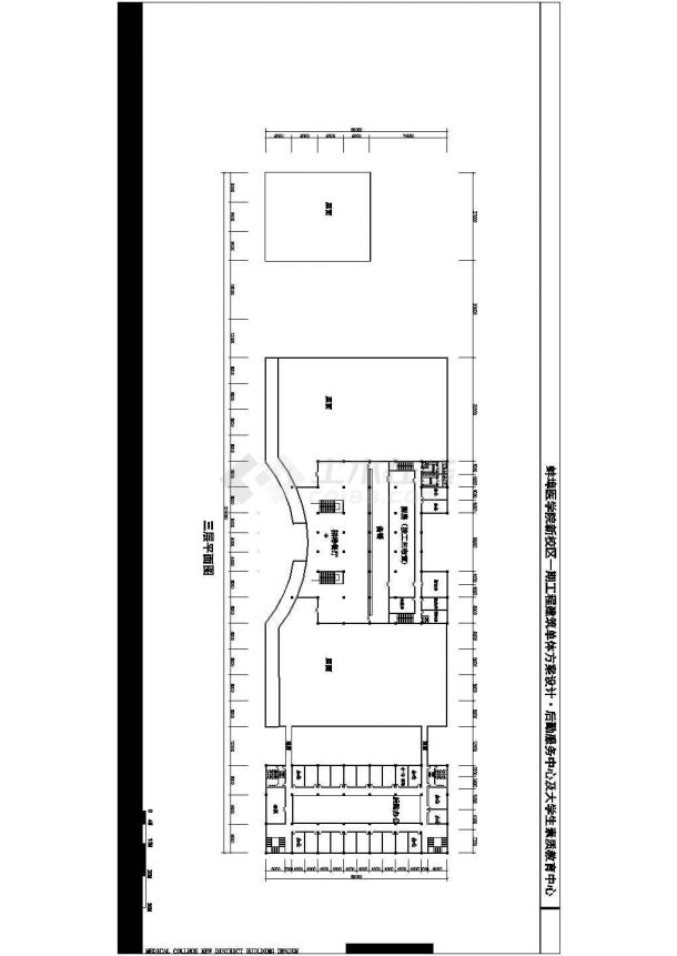 蚌埠万后勤服务中心办公楼全套施工设计cad图纸(含设计说明)-图二