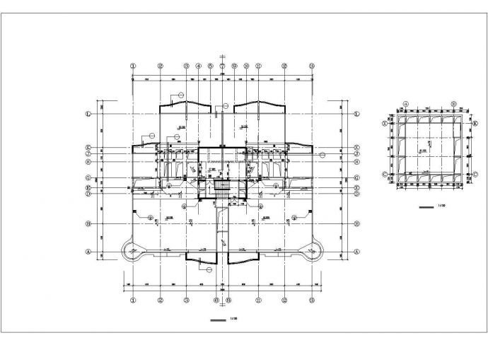 宁波市健康路某社区18层框架结构公寓住宅楼全套建筑设计CAD图纸_图1