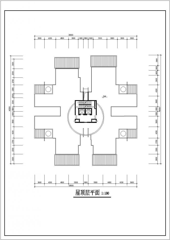 合肥市枫丽华苑小区26层剪力墙结构住宅楼平立面设计CAD图纸_图1