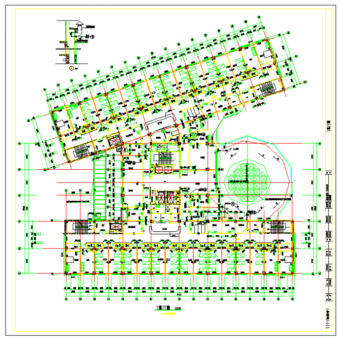 保定市第一中心医院建筑全套施工图（含效果图）_图1