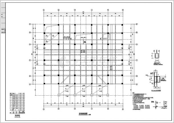 办公楼设计_某劳动局办公楼框架结构建筑CAD施工图-图一