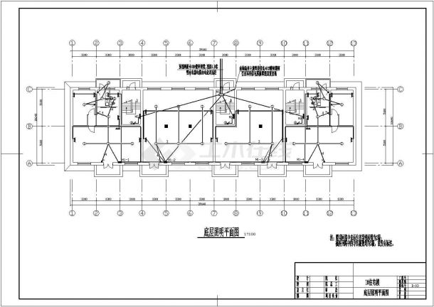 棚户区新建住宅电气设计CAD施工图-图二