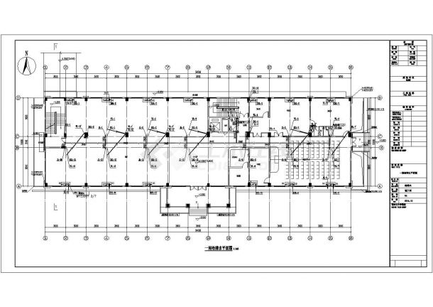 某五层值班楼给排水施工图（雨水利用系统）-图二